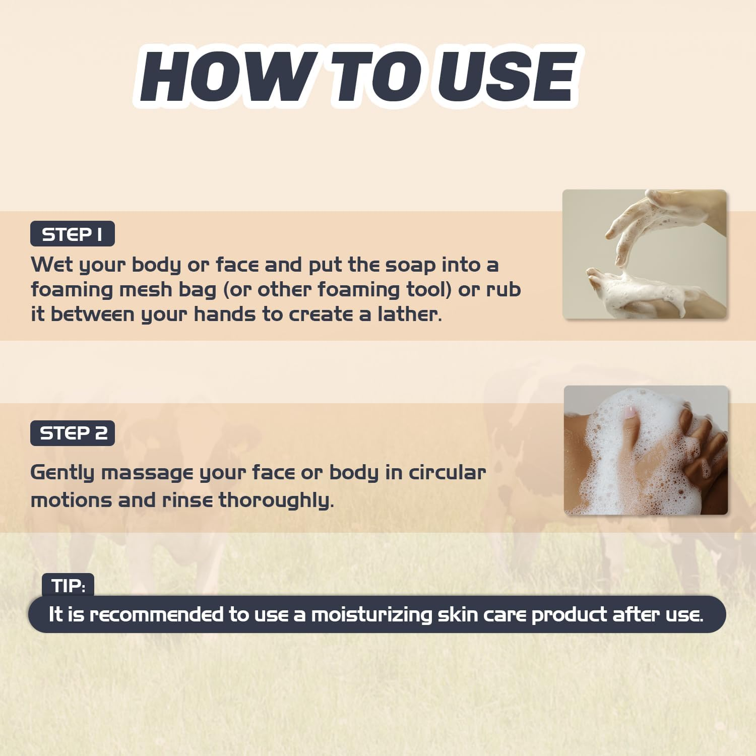 Beef Tallow Soap Bar,Beef Tallow Handmade Bar Soap,Moisturisingtallow Soap Bar, Face and Body Cleansing, Beef Tallow Soapbar for Skin Dry, Itchy, Sensitive,100G image number 5