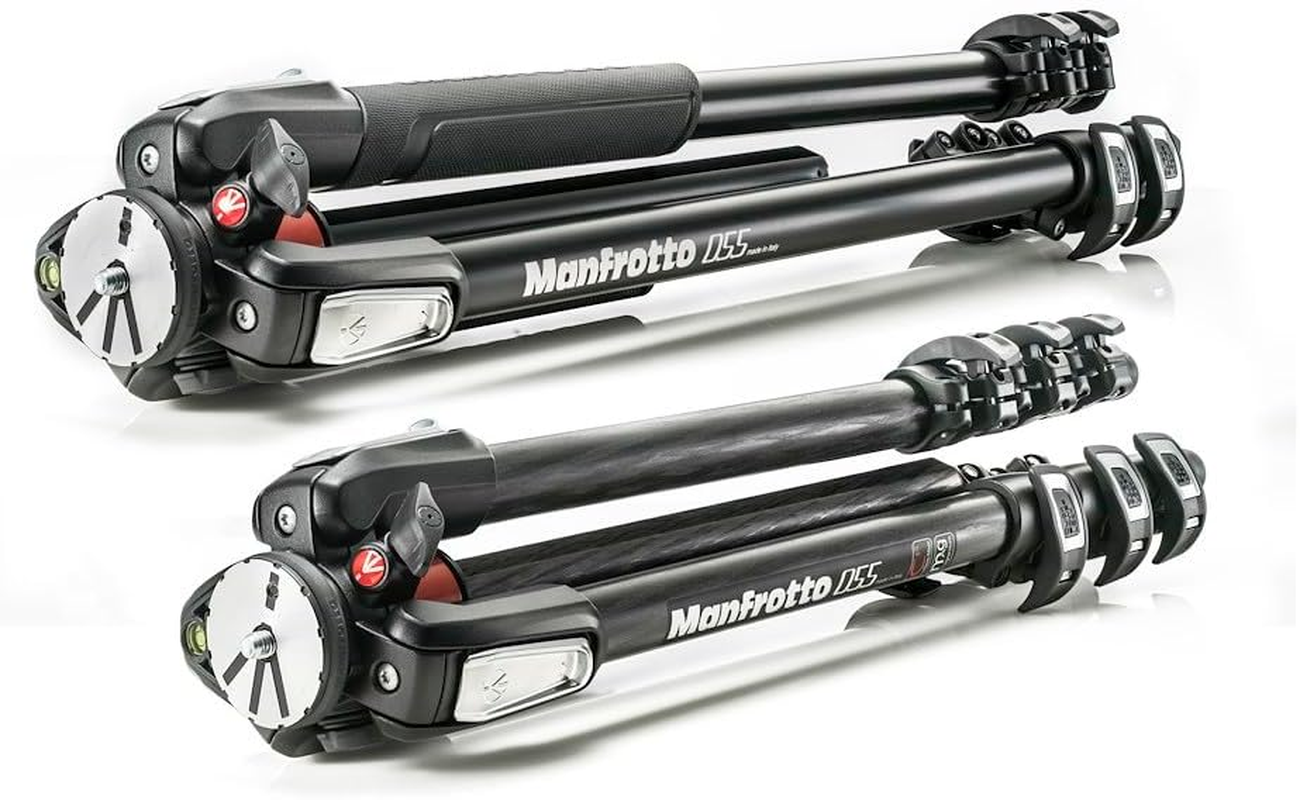 Manfrotto 055 Stable, Precise Manfrotto 055 Aluminium 3-Section Photo Tripod, with Horizontal Column, Black (MT055XPRO3)