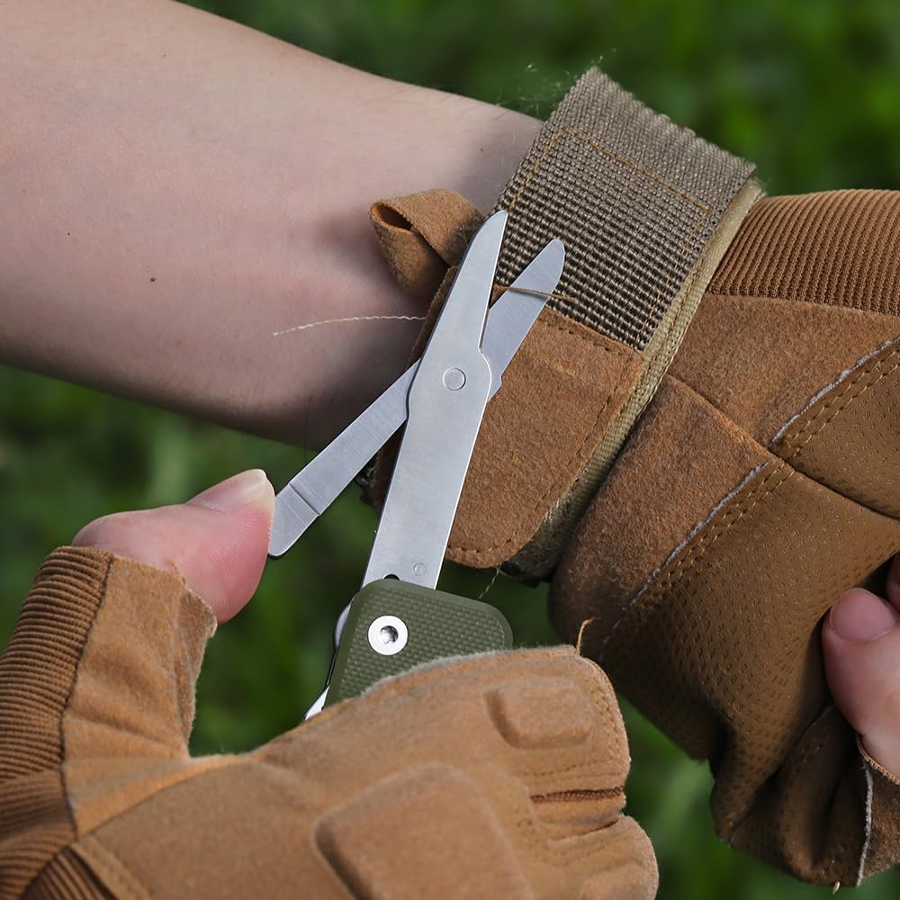 ROXON S503G Flex Companion Tool Modular Design and Adjustable Pocket Tool, Pre-Installed with 8 Essential Tools (1/4" Bit Driver, D2 Blade, Screwdriver, Taper Saw, Scissors, Etc.)（Green）