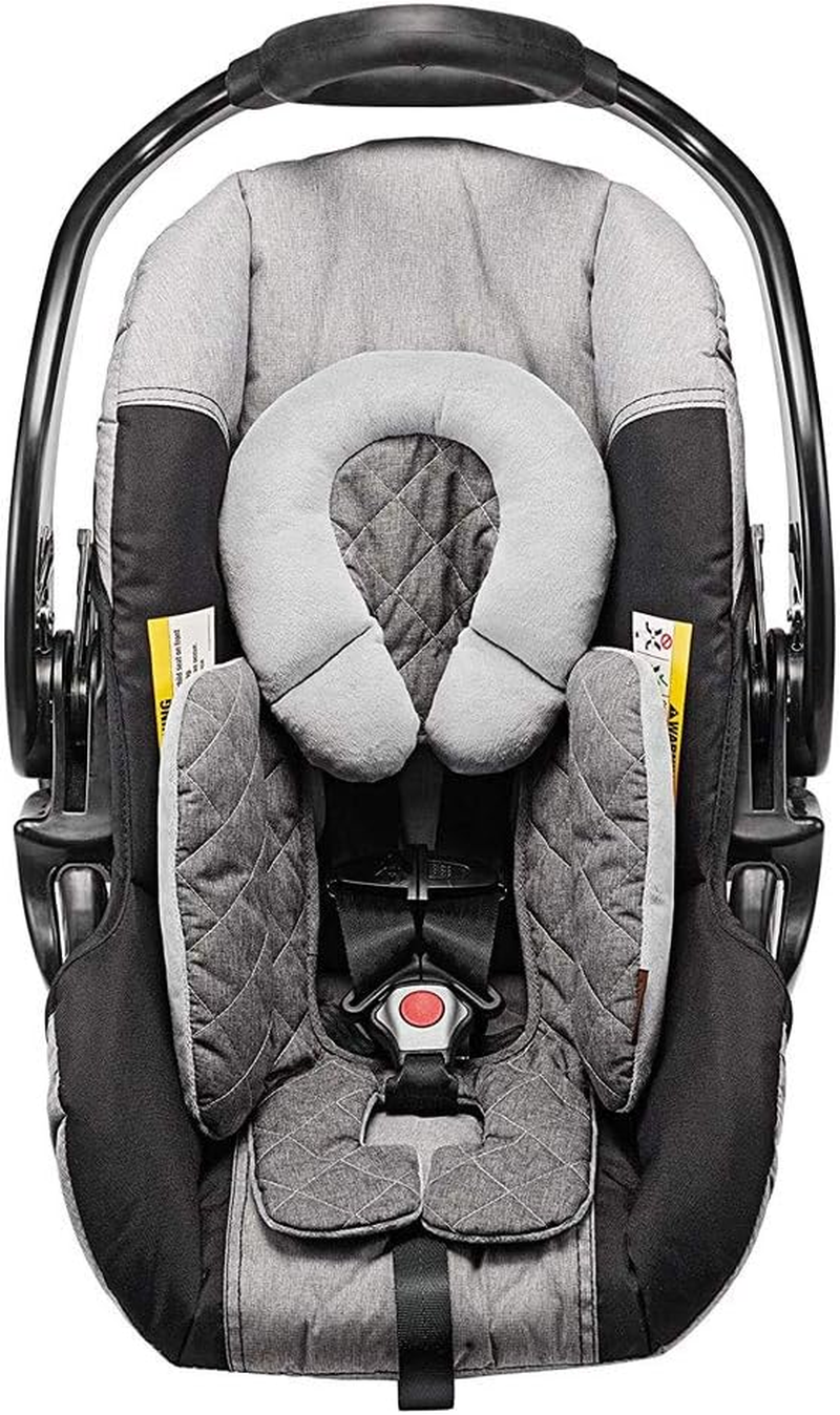 JJ Cole Reversible Body Support Blackout Quilted, Heather Grey image number 3