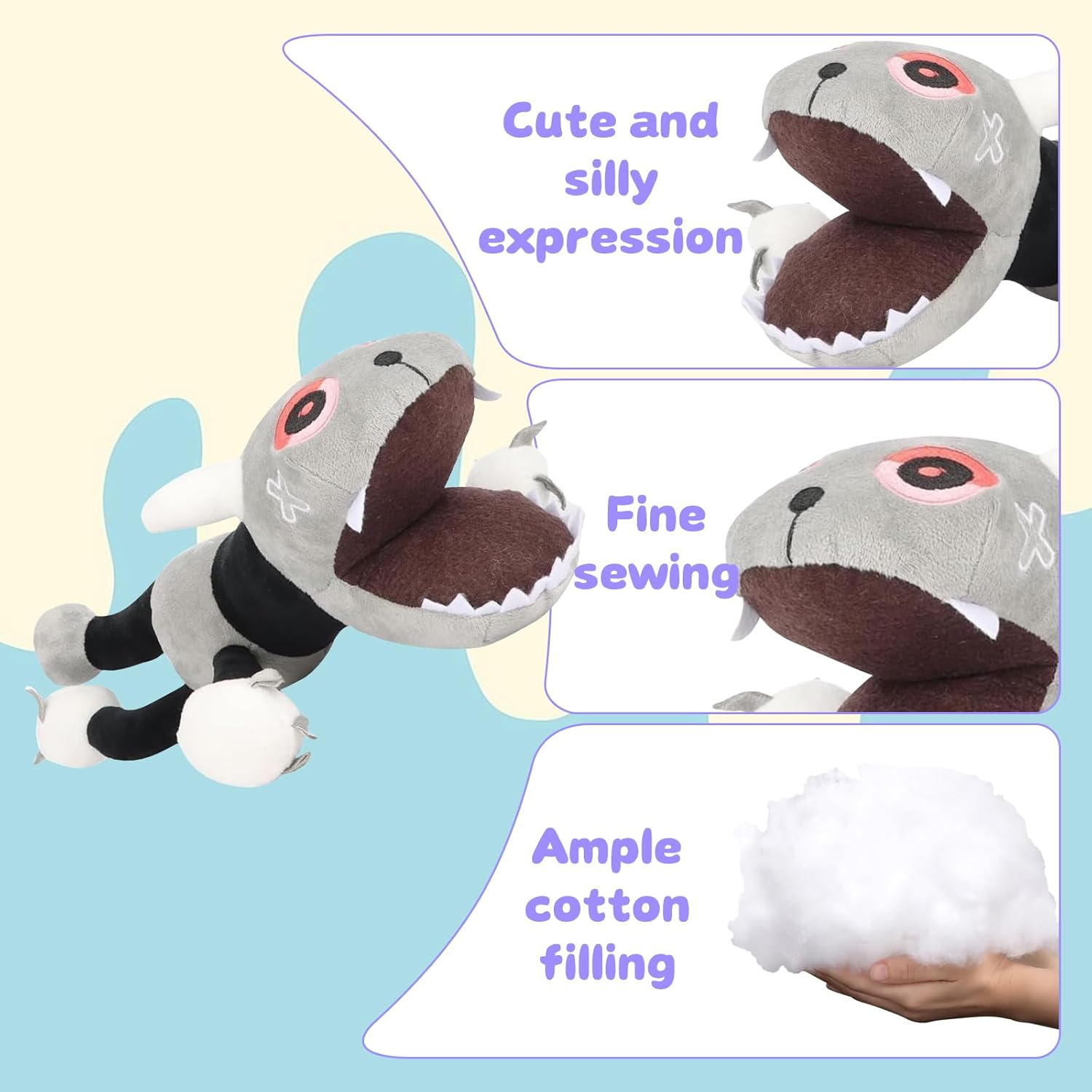 Dandy Horror Games Plush, Dandy Flower World Plush Toy, World Plushies Toy, Dandy Plush Toy, Dandy'S World Plush Toy, Stuffed Plush Animal Doll Pillow for Boys and Girls Party, Birthday image number 2