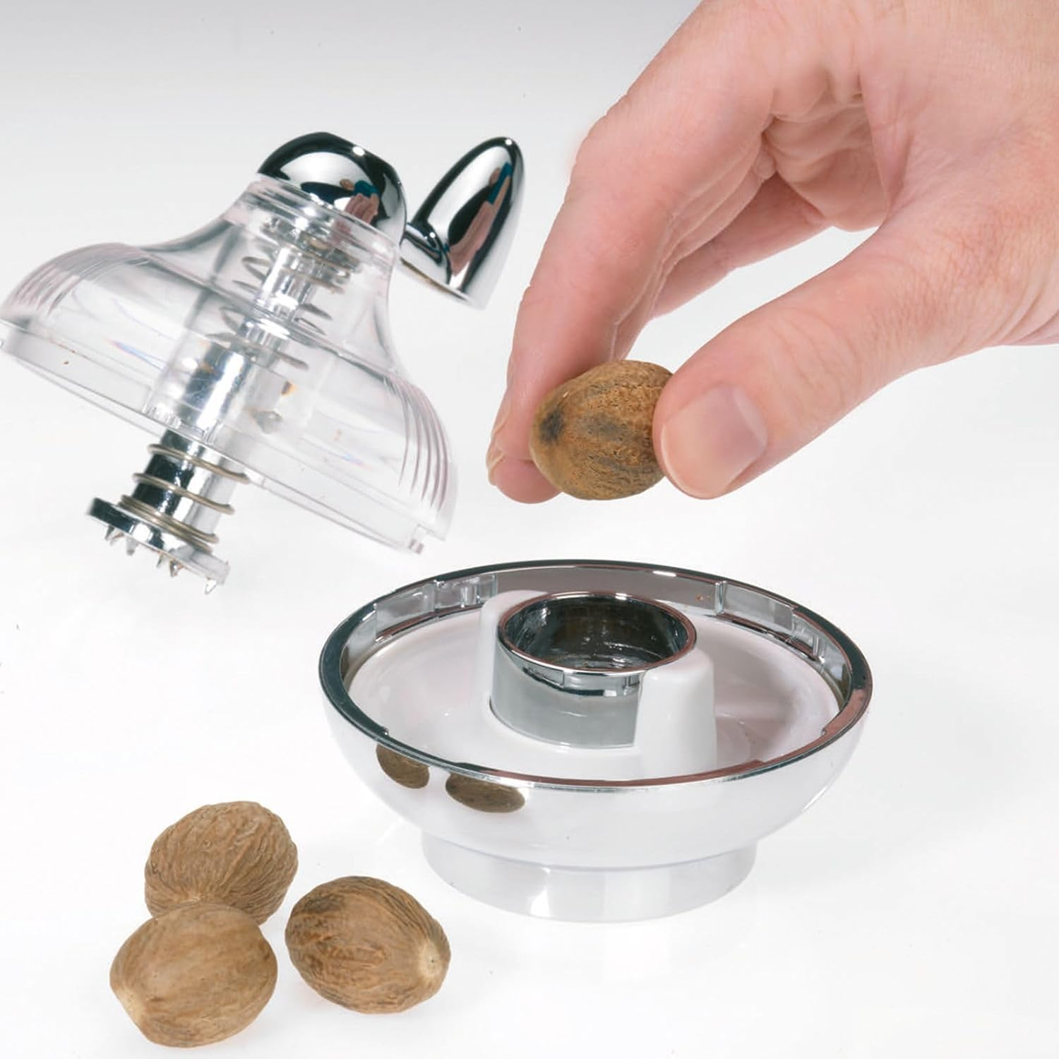 Westmark Nut Meg Grinder, 3.3 X 3.1 X 3.7 Inches, Clear image number 5