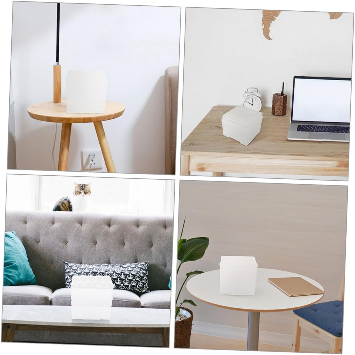 KOMBIUDA Sealing Cards Box Multi-Functional Photo Container Reusable Storage Box for Postcards Picture Holder Case