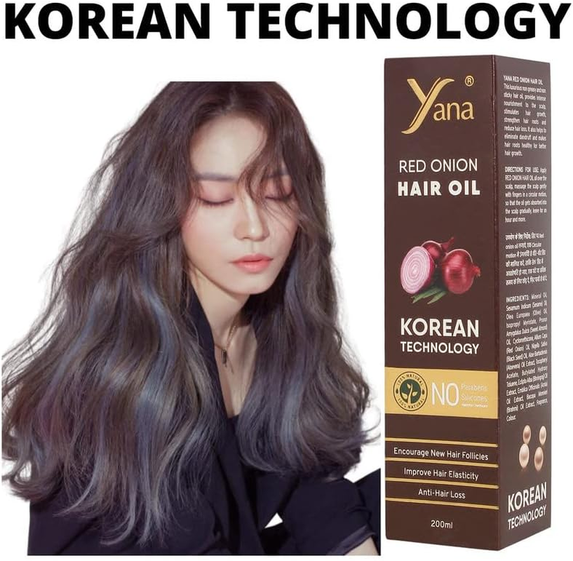 Onion Hair Oil for Fall Control & Growth, Strengthen Frizzy & Dry by Korean Technology image number 3