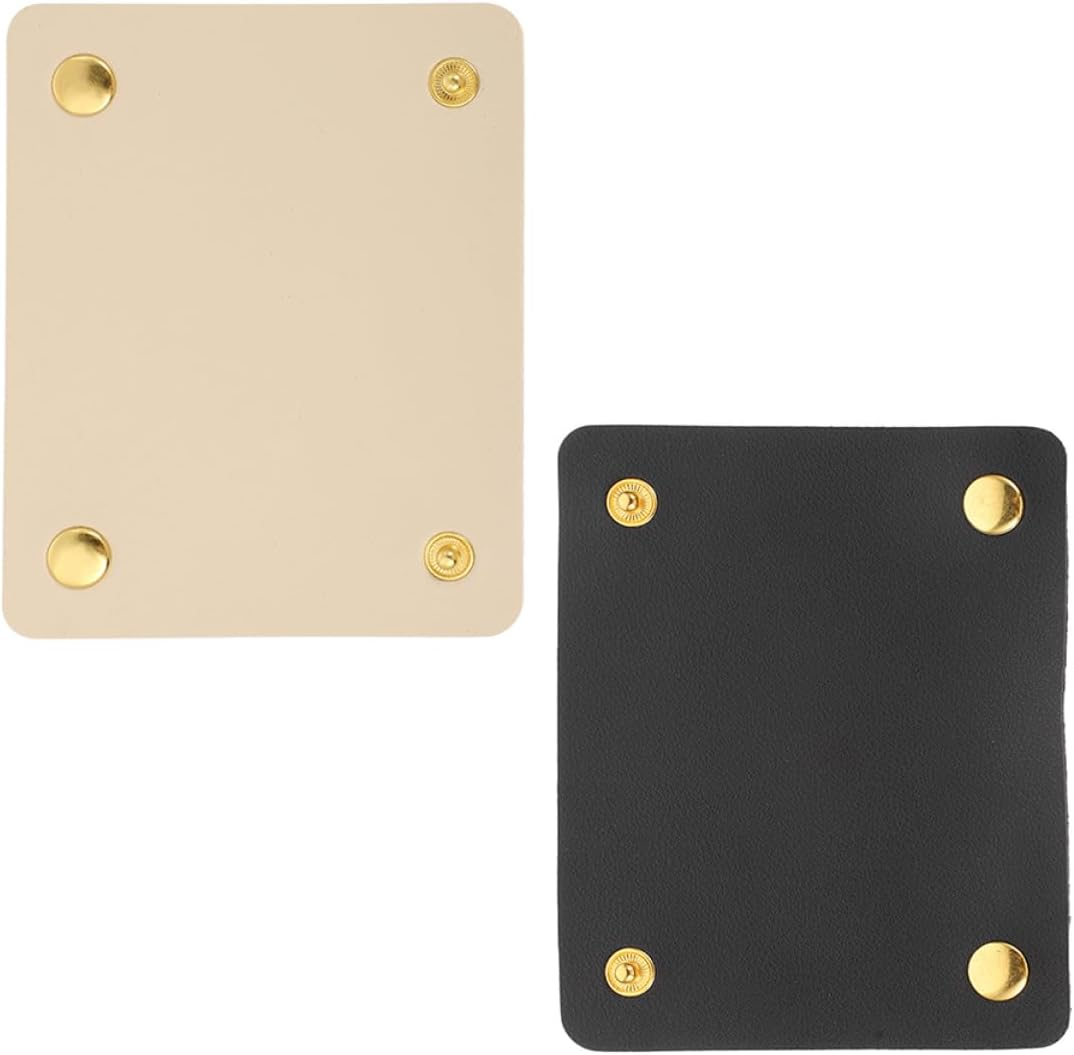 NUOBESTY Luggage Handle Protector and Handbag Handle Leather Wrap, Pu Leather Protective Covers, 2Pcs Set in Apricot and Black for Travel and Daily Use image number 6