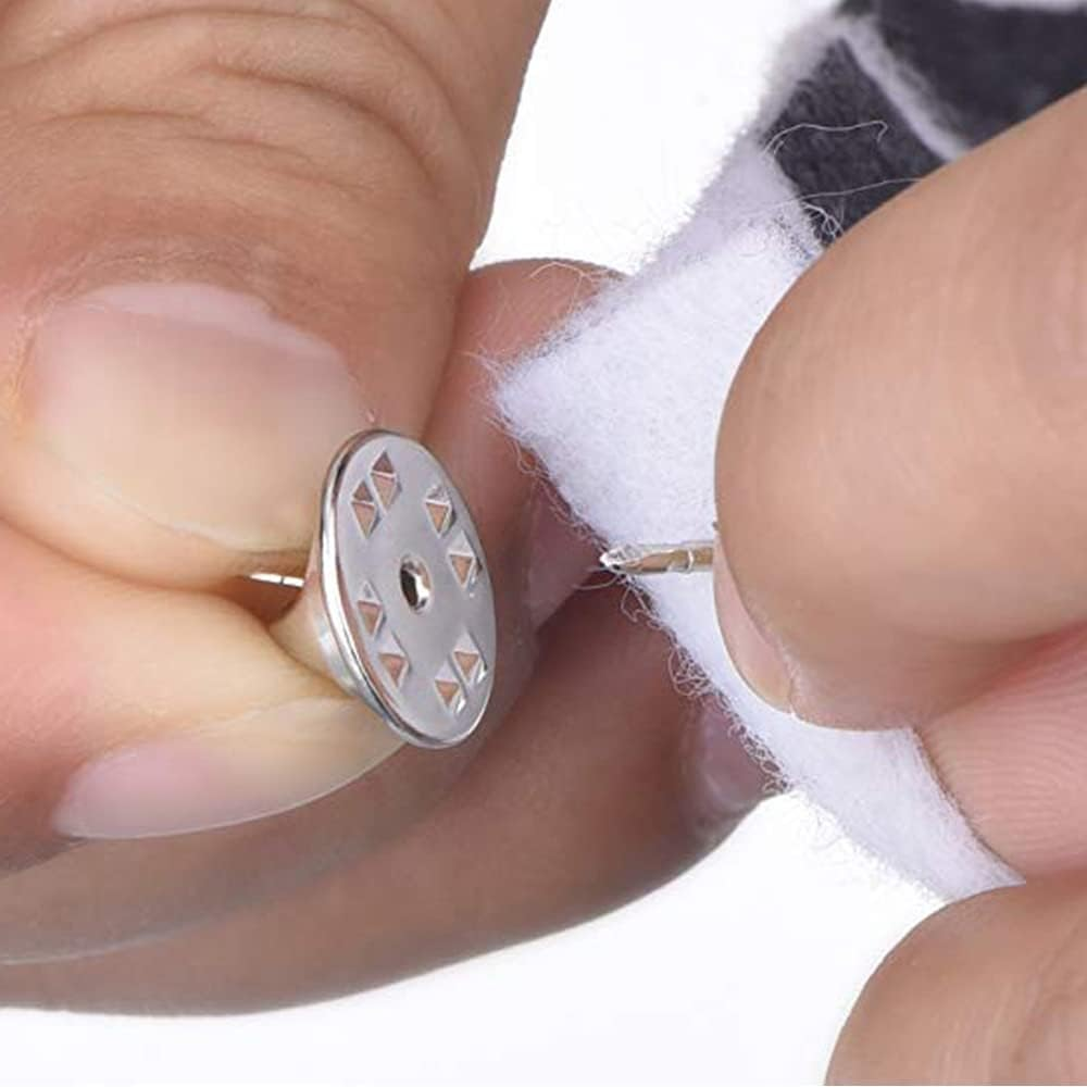 50 Butterfly Clutch Tie Tacks Pin Backs Replacement with Blank Pins AU (Gold) image number 4