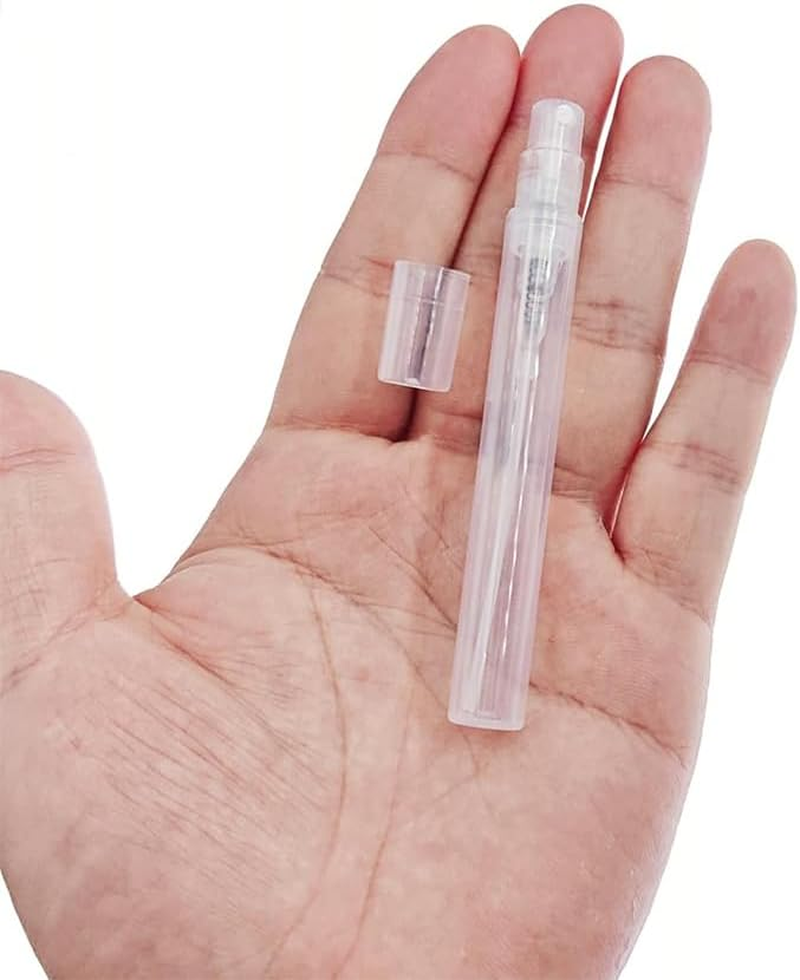 Mini Spray Bottle, Plastic Portable Travel Bottle, Perfume Sample Bottles Clear Plastic Spray Bottles Empty for Cleaning Travel Essential Oils (10Ml)