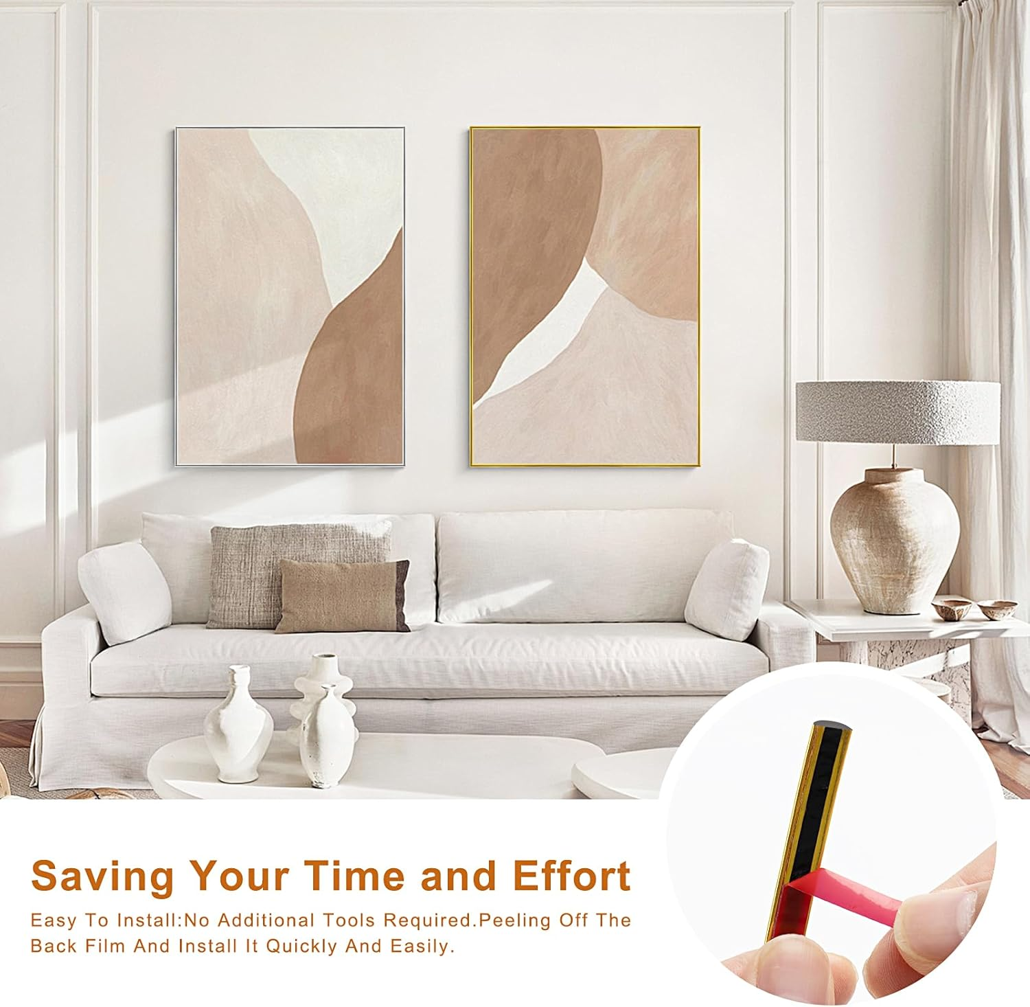 1000Cm Flexible Peel and Stick Moulding Trim Shiny,Self Adhesive Tile Trim Waterproof,Soft Edging Strip,Corner Trim Wall Trim for Wall,Mirror,Ceiling, Tile Edge, Door and Wardrobe（8Mm - Silver） image number 6