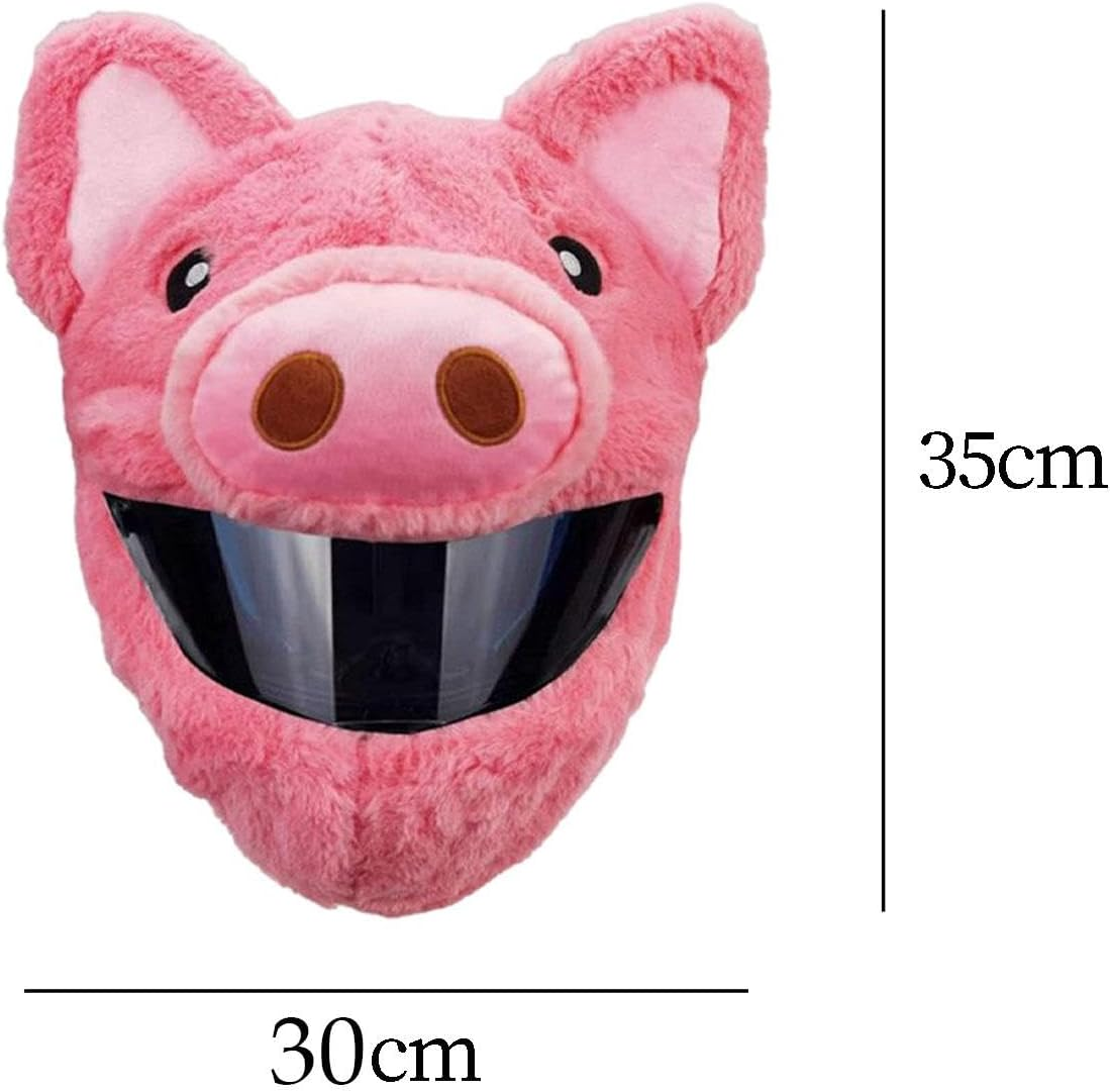 Motorcycle Helmet Cover Cute Furry Helmet Cover Animal Helmet Covers For image number 4