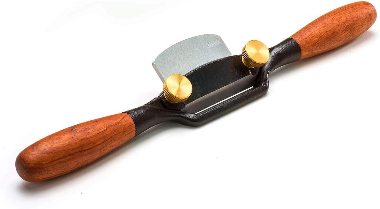 Luban Flat Sole Spokeshave Cast Iron Body Wooden Handles