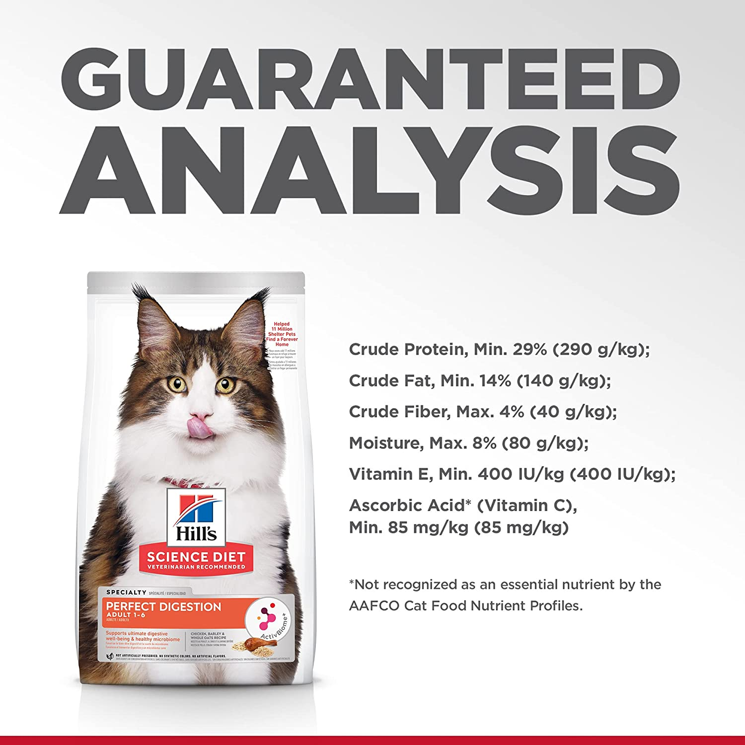 Hill'S Science Diet Perfect Digestion Adult Dry Cat Food 5.9Kg image number 4