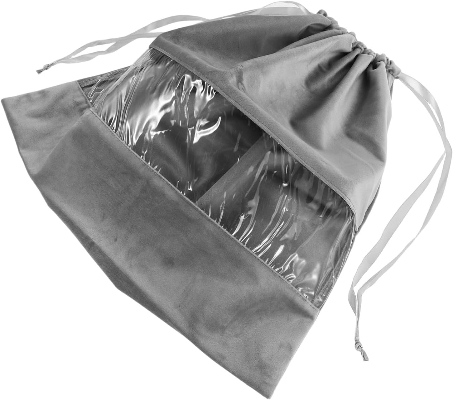 WOFASHPURET Drawstring Hair Tool Bag Lightweight Dustproof Storage Pouch for Travel and Home Portable Organizer for Hair Dryers Curling Tools and Personal Items Gray