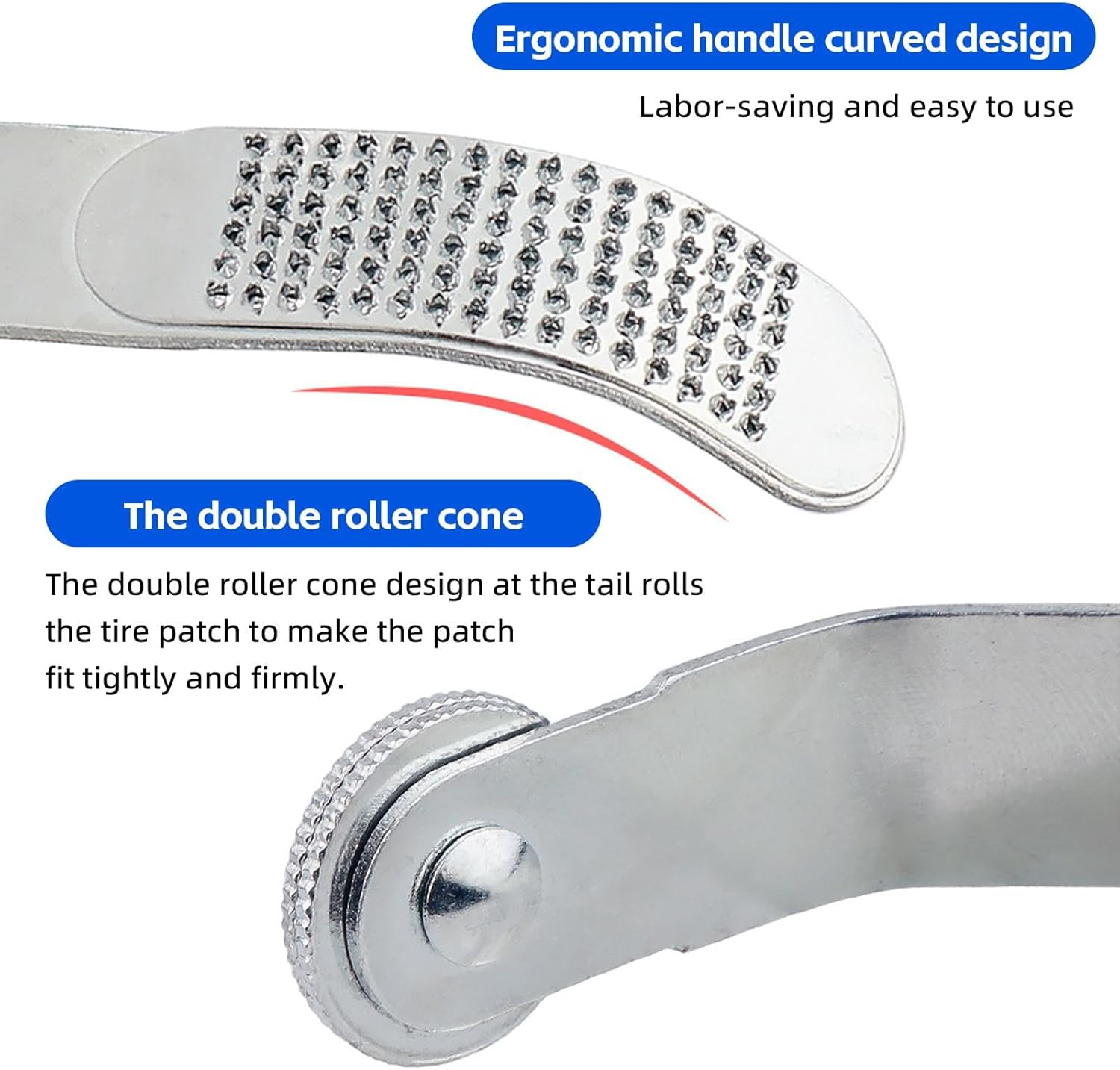 Car Tyre Repair, Tyre Patch Tools - Iron Tyre Scraper for Patch Kit, Tyre Repair Patch Tools, Tyre Inner Lining Scraper, Sanding and Polishing Accessories for Cars, Trucks, SUV image number 2