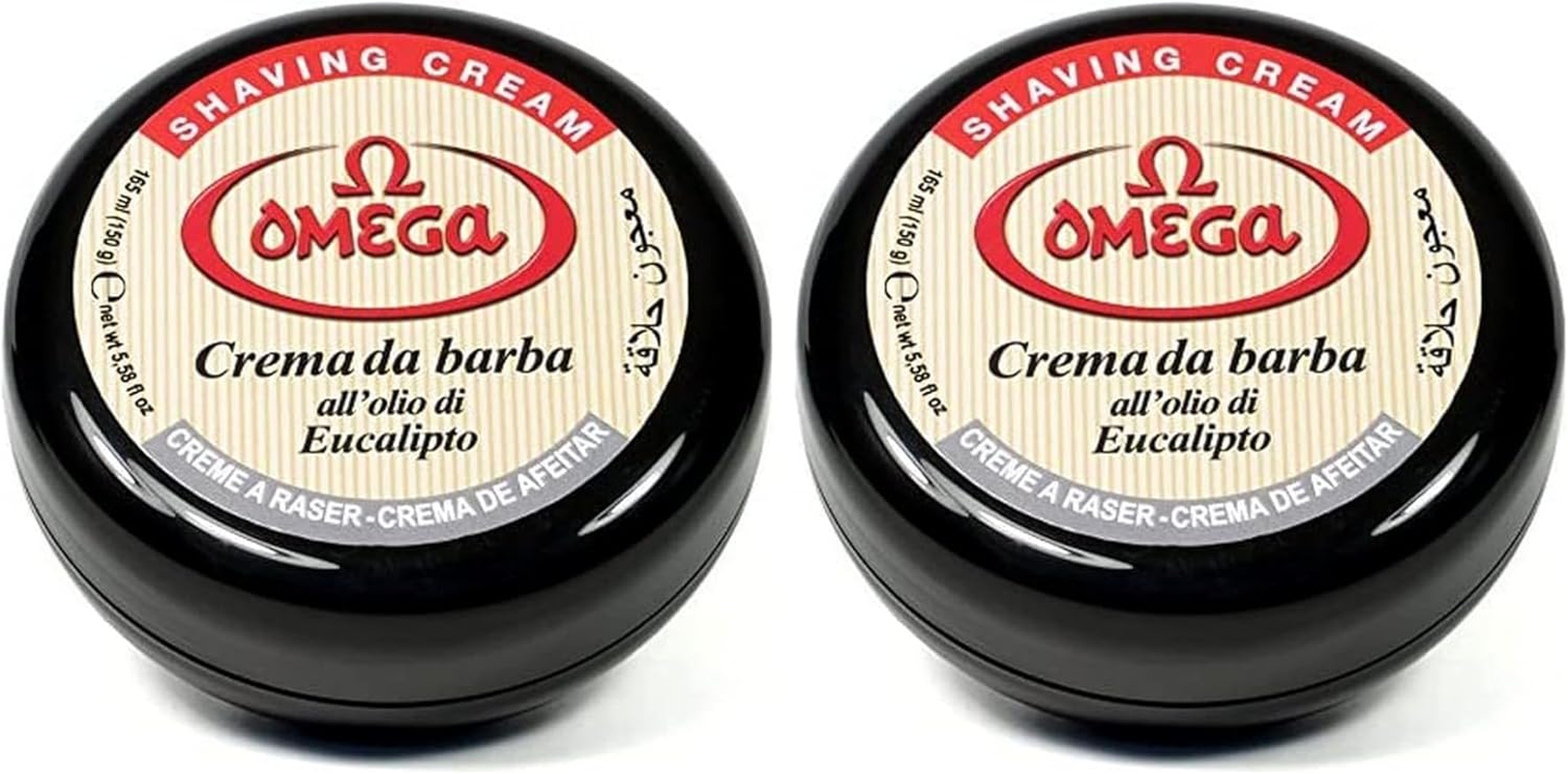Omega Eucalyptus Shaving Cream 150 G - 150 G (Pack Of 2)