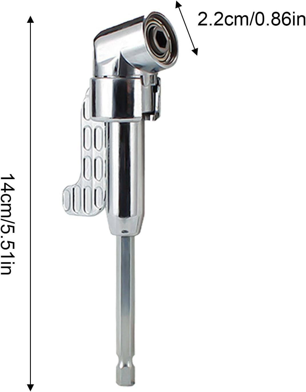 Acunny Right Angle Drill, 90 Degree Drill Accessory - 105&deg; Square Drill Bit Set Right Angle Screwdriver Set | Drill Accessories Power Tools Multifunctional Drill Set For - Set Long B image number 3