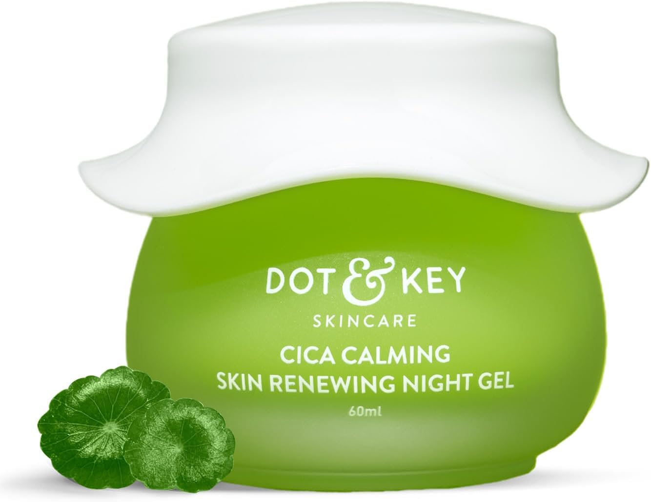 Dot & Key CICA Calming Skin Renewing Night Gel | for Oily, Acne Prone and Sensitive Skin | Night Cream with Niacinamide, Green Tea & Hyaluronic | Fades Blemishes & Dark Spots | 60Ml image number 6