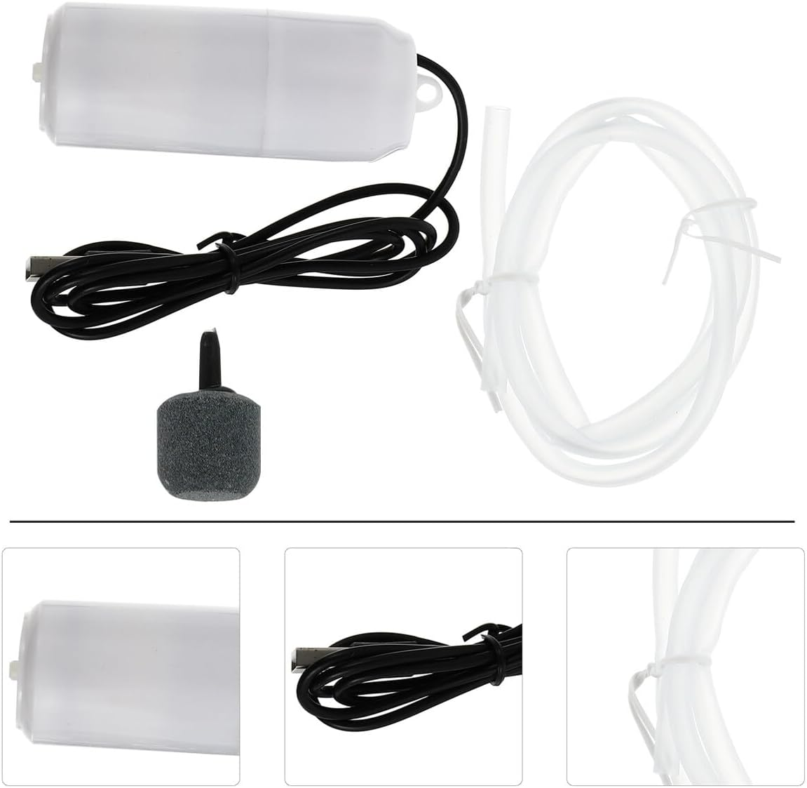 Portable USB Rechargeable Oxygen Pump for Fish Tank Aquarium Aeration Small Lightweight Air Pump Suitable for Various Tank Quiet and Easy to Use image number 2
