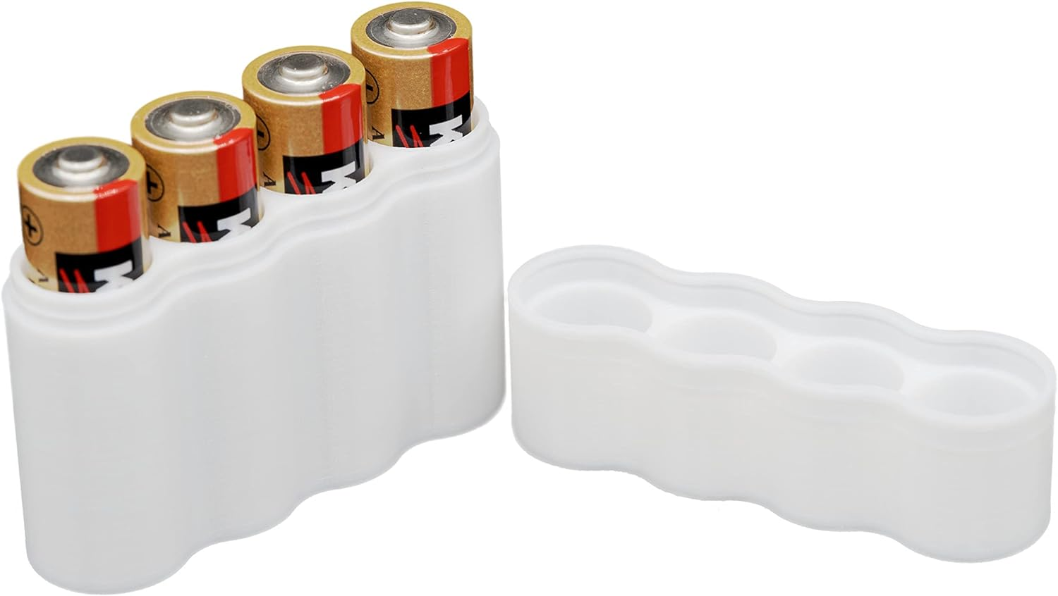 Slimline AA Battery Case, Soft Durable Material - Pack of 2 (Holds 4 Batteries) image number 5