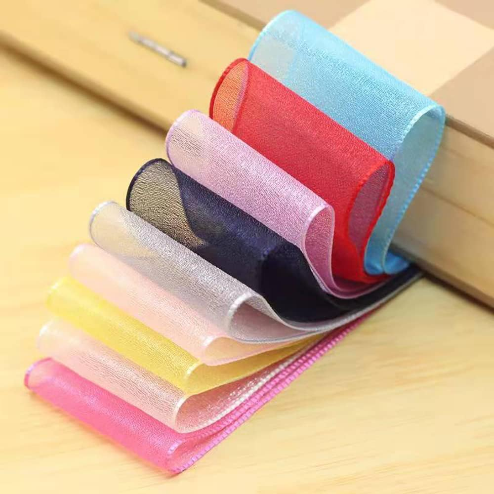 Sheer Organza Wired Ribbon Spool 1 Inch X 25 Yards, Great for Sewing, Gift Wrapping, Hair Bows, Flower Arranging, Home Decorating, Black (1Inchx25Yard, Black) image number 4