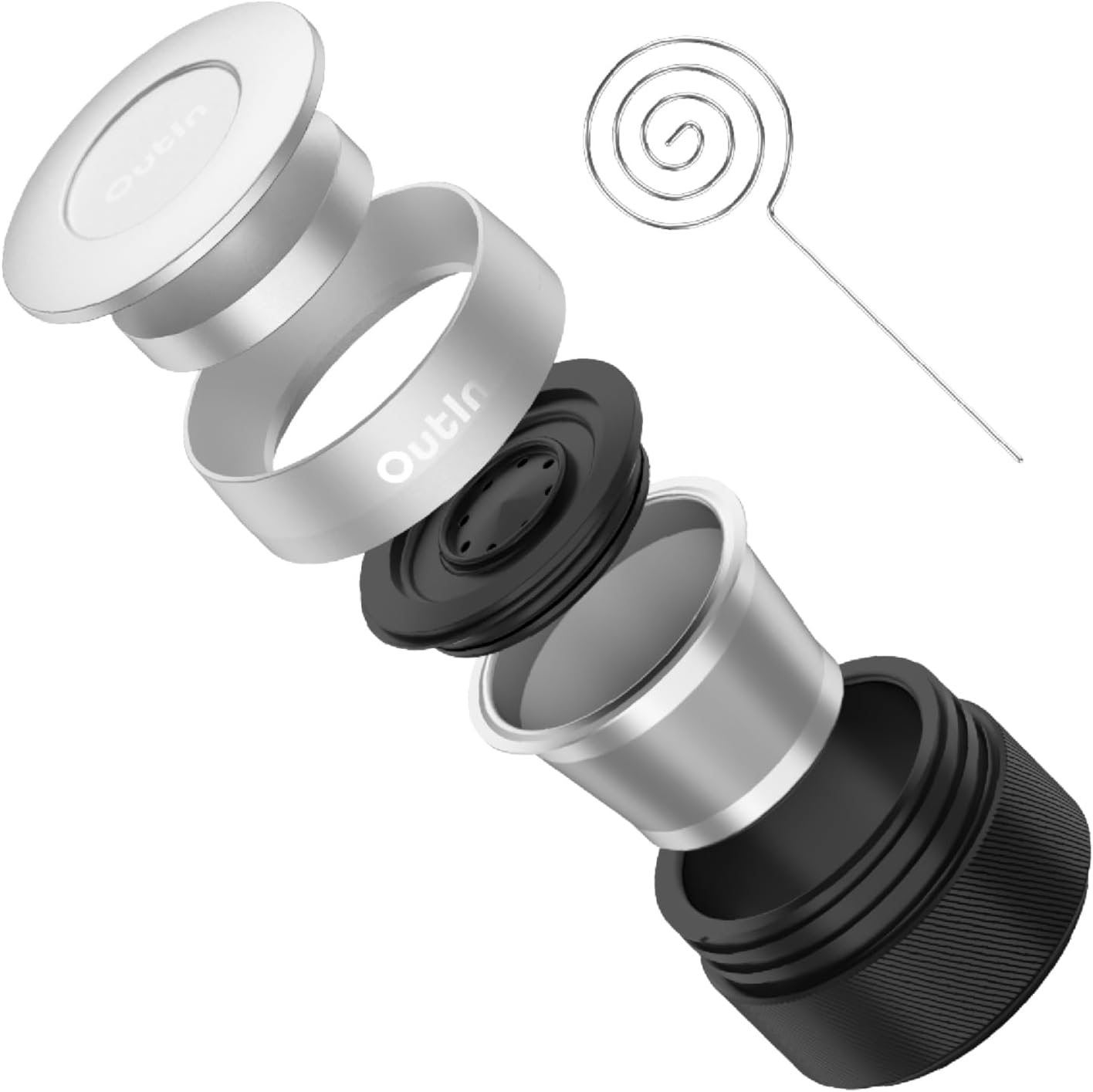 Outin Nano Espresso Accessories Kit, Basket Plus, Double Shot image number 1