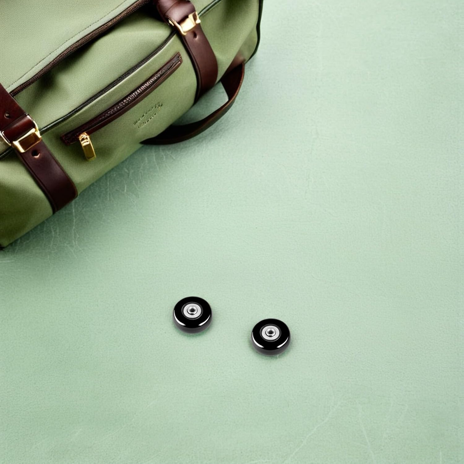 GAROZATION 6Pcs Luggage Wheel Replacement Kit 40X18Mm with Screws, Silent Swivel Suitcase Wheels Repair Parts for Travel Suitcase and Luggage Bag Assembly image number 2