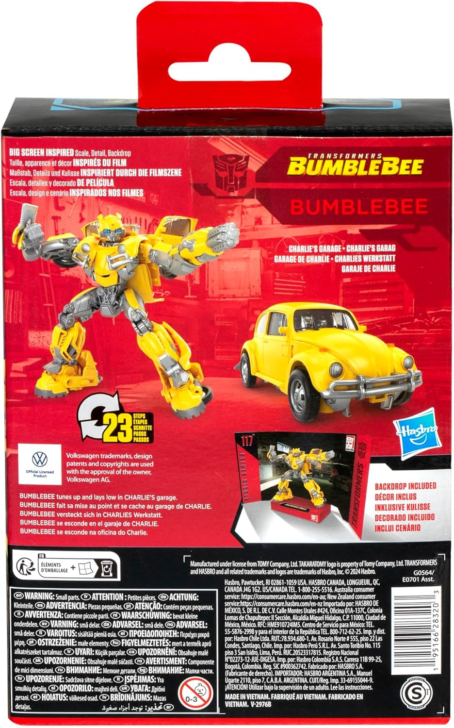Transformers Toys Studio Series Deluxe Class Transformers: Bumblebee 117 Bumblebee 4.5-Inch Converting Action Figure, Robot Toy for Ages 8+ image number 4