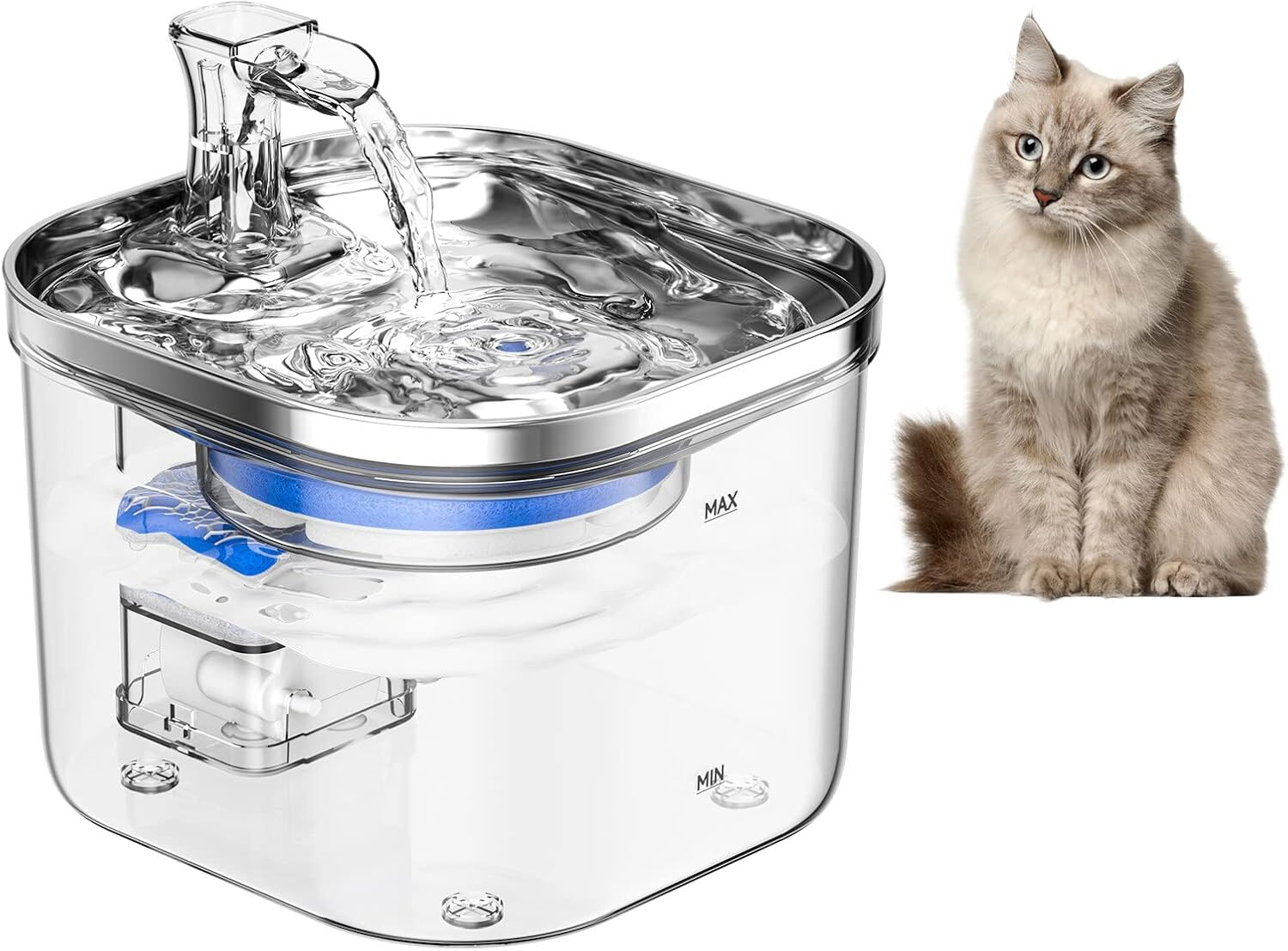 8PCS Replaceable Filters for WF040 Cat Water Fountain