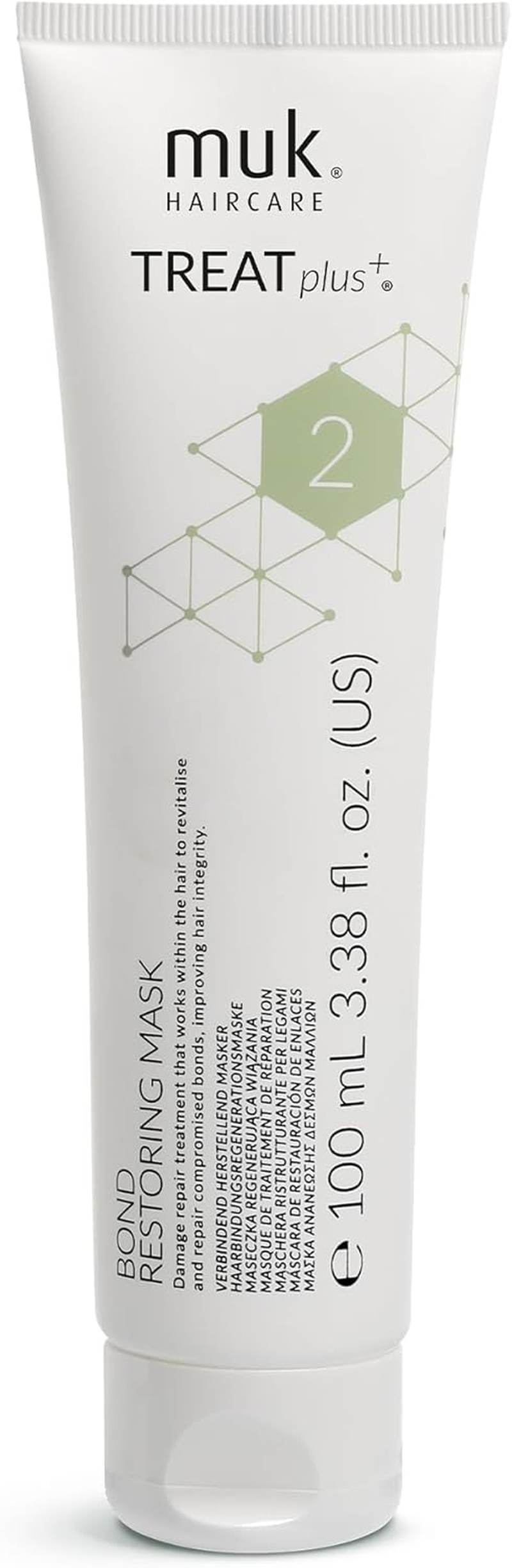 Muk Treat plus + Bond Repair Hair Mask, Restoring Treatment for Damaged, Chemically Treated and Stressed Hair, Strengthening Care, 100 Ml image number 4