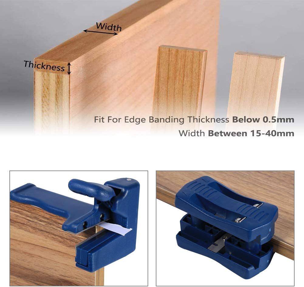 Joyzan Woodworking Edge Trimmer, Manual Tool Arc Edges Strips Wood Veneer Banding Chamfer Plane Burr Scraper Corner Flattening Tools for Panel Type Furniture Cabinet Making Decoration Other Industries image number 5