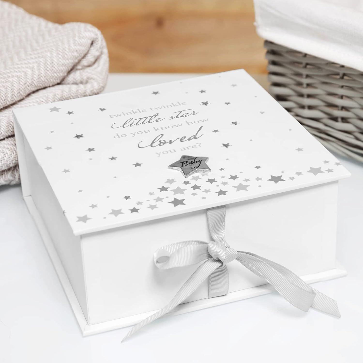 Oaktree Gifts Twinkle Twinkle Storage Keepsake Box image number 2