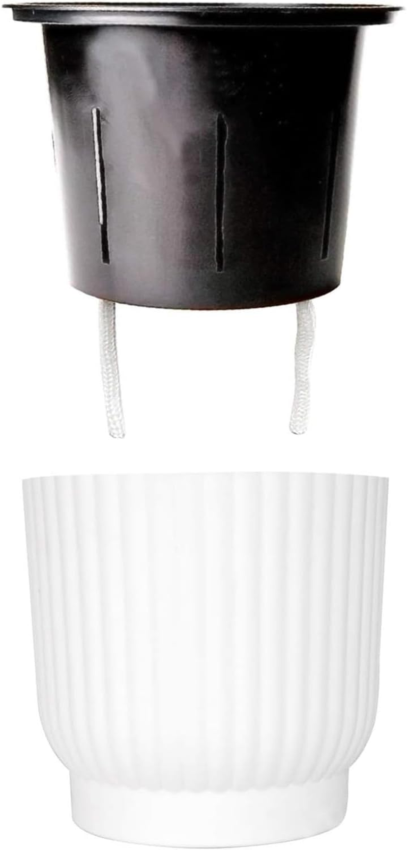 2Pcs 30 Feet Self Watering Capillary Wick Cord, 1/6In Self Watering Rope, Auto Drip Irrigation Water Cotton Rope, Vacation Plant Sitter DIY Self-Watering Planter Potted, Plants Wicking Cord image number 1