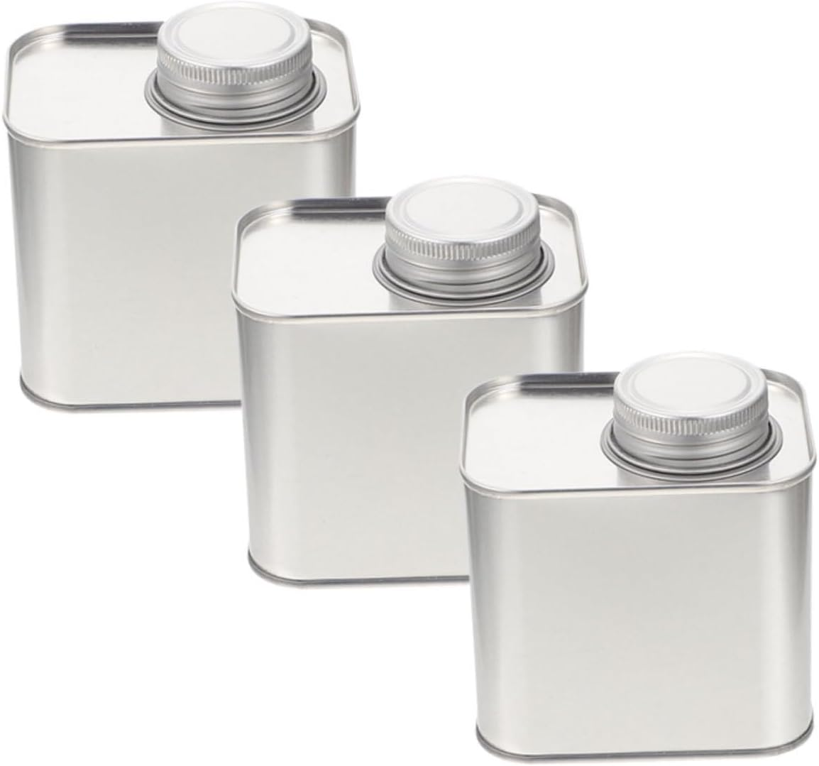 RORPOIR 3Pcs Coffee Bean Powder Tin Can Airtight Lid for Loose Leaf Tea Storage Food Storage Tin Containers Lids Tea Jar for Home Office Use
