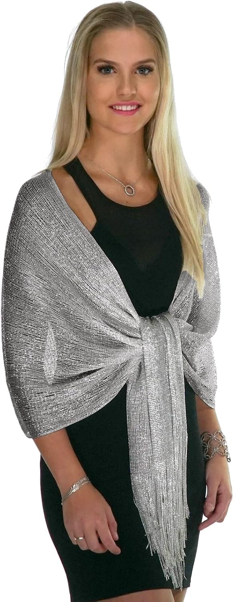 Shineglitz Shawls and Wraps for Evening Dresses, Womens Shawls and Wraps, Dressy Shawls and Wraps for Evening Wear image number 6