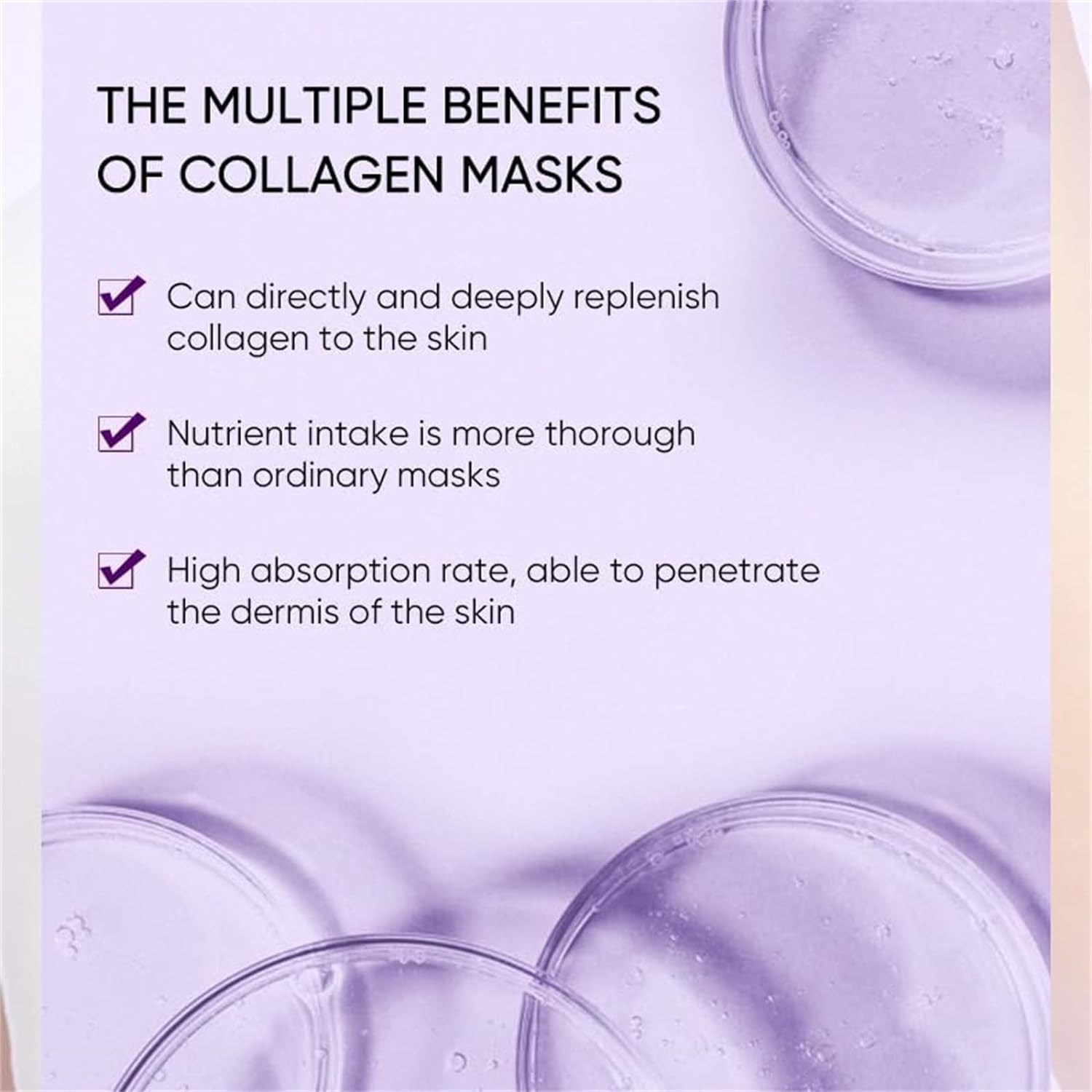 Skinqueen Bio Collagen Face Mask, Bio-Collagen Real Deep Mask, Hydrating Moisturizing Collagen Essence Mask, Bio Collagen Face Mask Overnight, Collagen Overnight Mask (10 PCS) image number 1