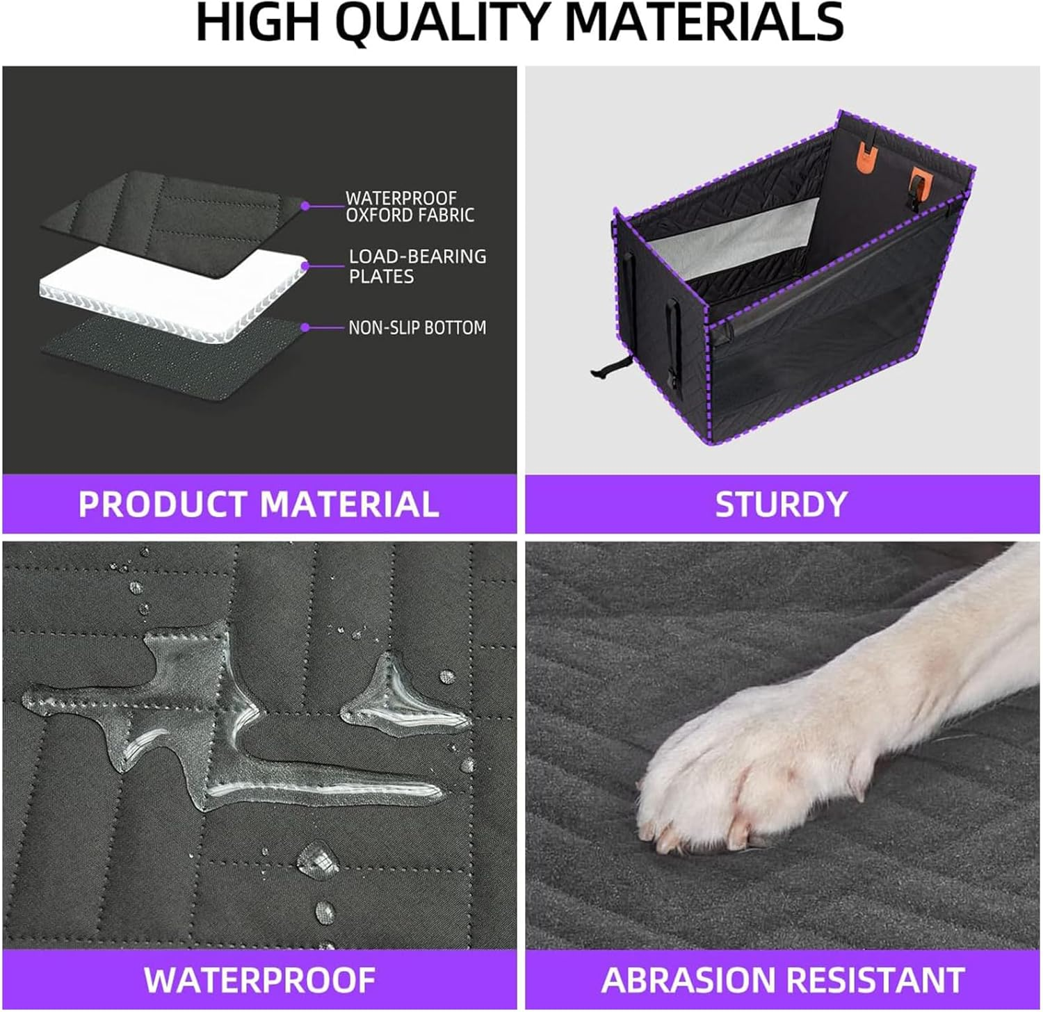 Dog Car Seat for Large Dogs Back Seat Extender Cover Pet Car Seat SUV Truck Medium Small Dogs image number 3