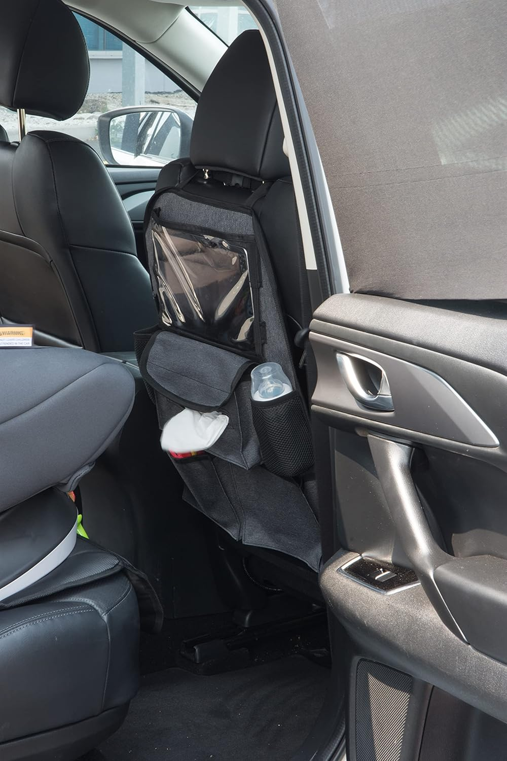 Maxi-Cosi Deluxe Back Seat Multi Pocket Organiser - Black, Multi-Pocket Storage for Toys, Bottles, Snacks & Ipad, Universal Fit, Easy to Clean, Stylish Design image number 5