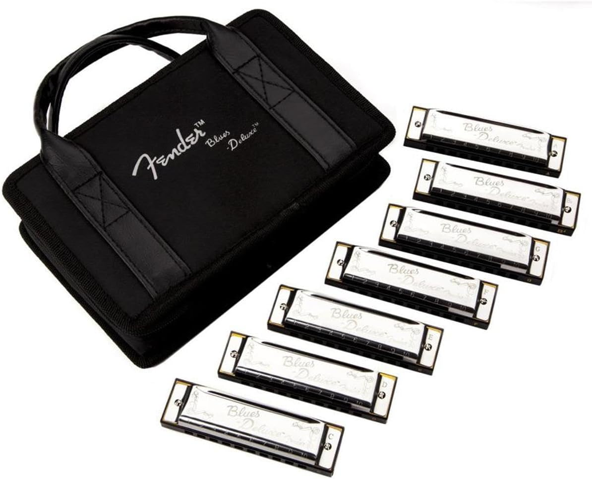 Fender Blues Deluxe Harmonica, 7-Pack with Case image number 1