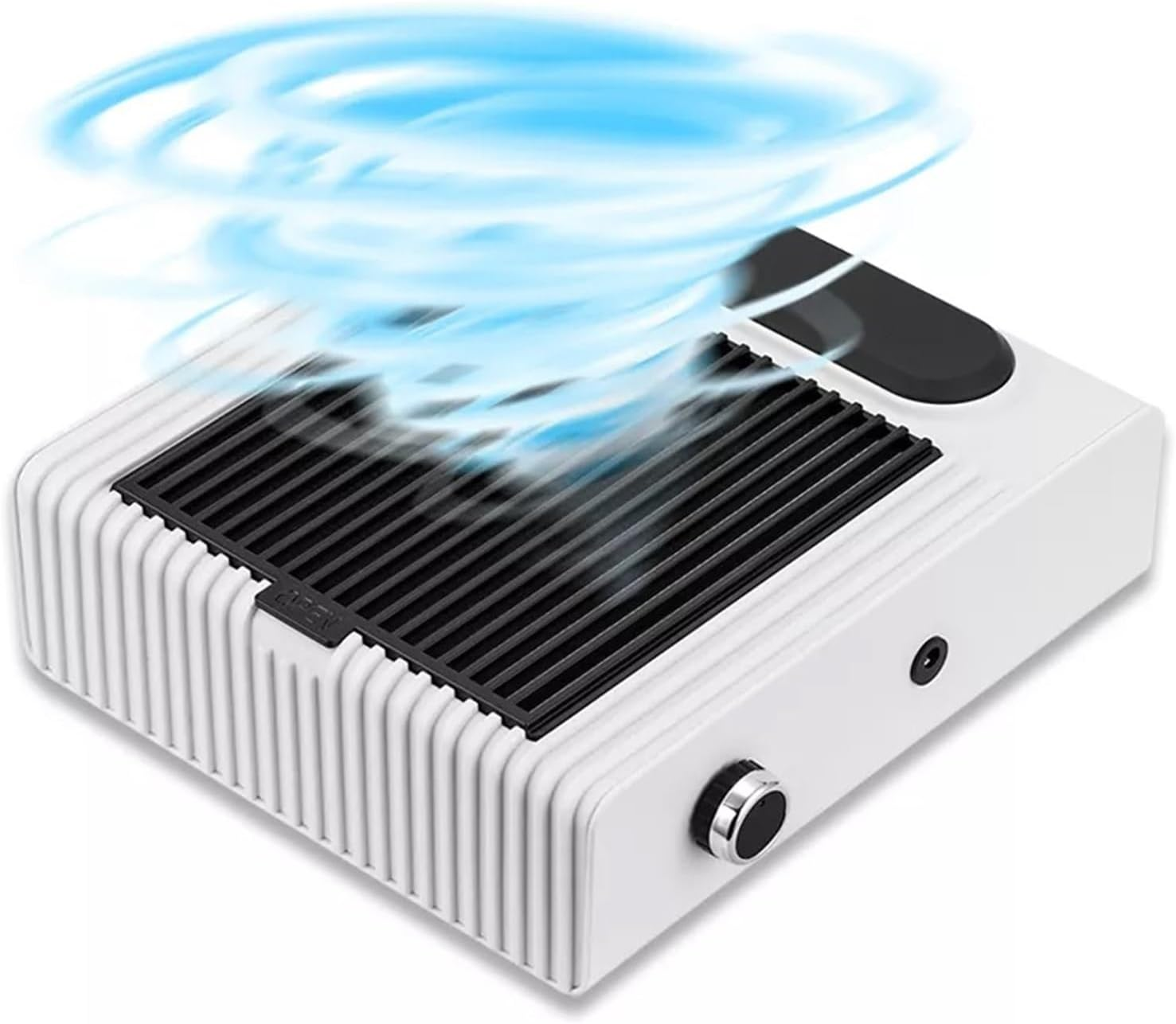 Nail Dust Collector, 80W Nail Vacuum Cleaner for Manicure Pedicure with Removable Filter Strong Power Nail Dust Collector Adjustable Manicure Machin(Blue)