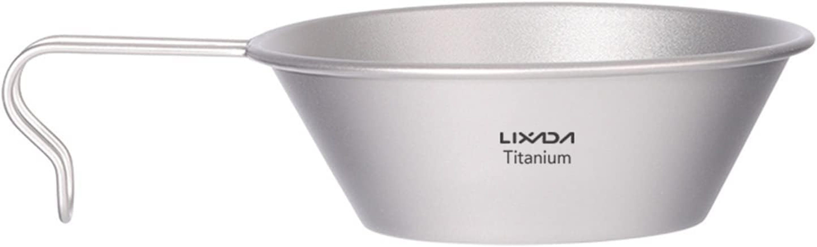 Nurdo Titanium Bowl with Handle Dinner Food Container Camping Pot for Outdoor Hiking Backpacking Picnic image number 5