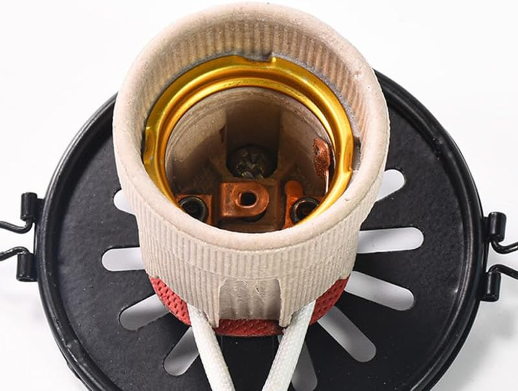 Efficient Reptile Heating Solution: Ceramic Heat Lamp & Guard Cage Set with In-Built Switch, Tailored for Pet Brooders & Various Reptile Habitats, Ensuring Safe & Far Infrared Heating