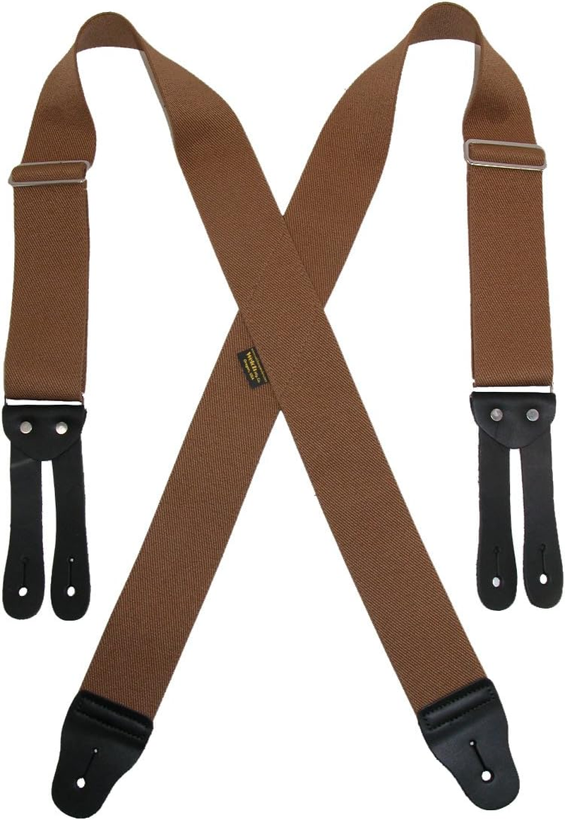 Men'S Elastic Button End Work Suspenders image number 4