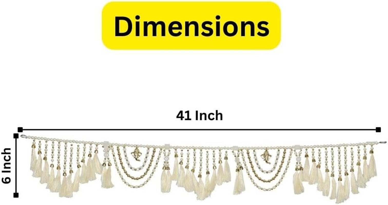 Samyuktha Toran for Door Entrance,Main Door, Mandir Bandhanwar for Home, Diwali Decoration Item Door Hanging Toranam for Pooja Room (Style2) image number 2