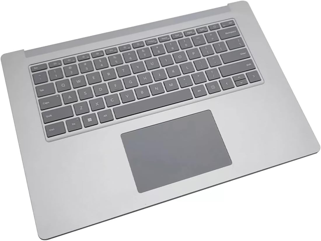 Palmrest Keyboard Touchpad Keyboard for Microsoft Surface Laptop 3/4/5 13.5" 15" Keyboard, 1873 1951 Keyboard (13.5&lsquo;&rsquo; Silvery Keyboard) - 15&lsquo;&rsquo; Black Keyboard image number 4