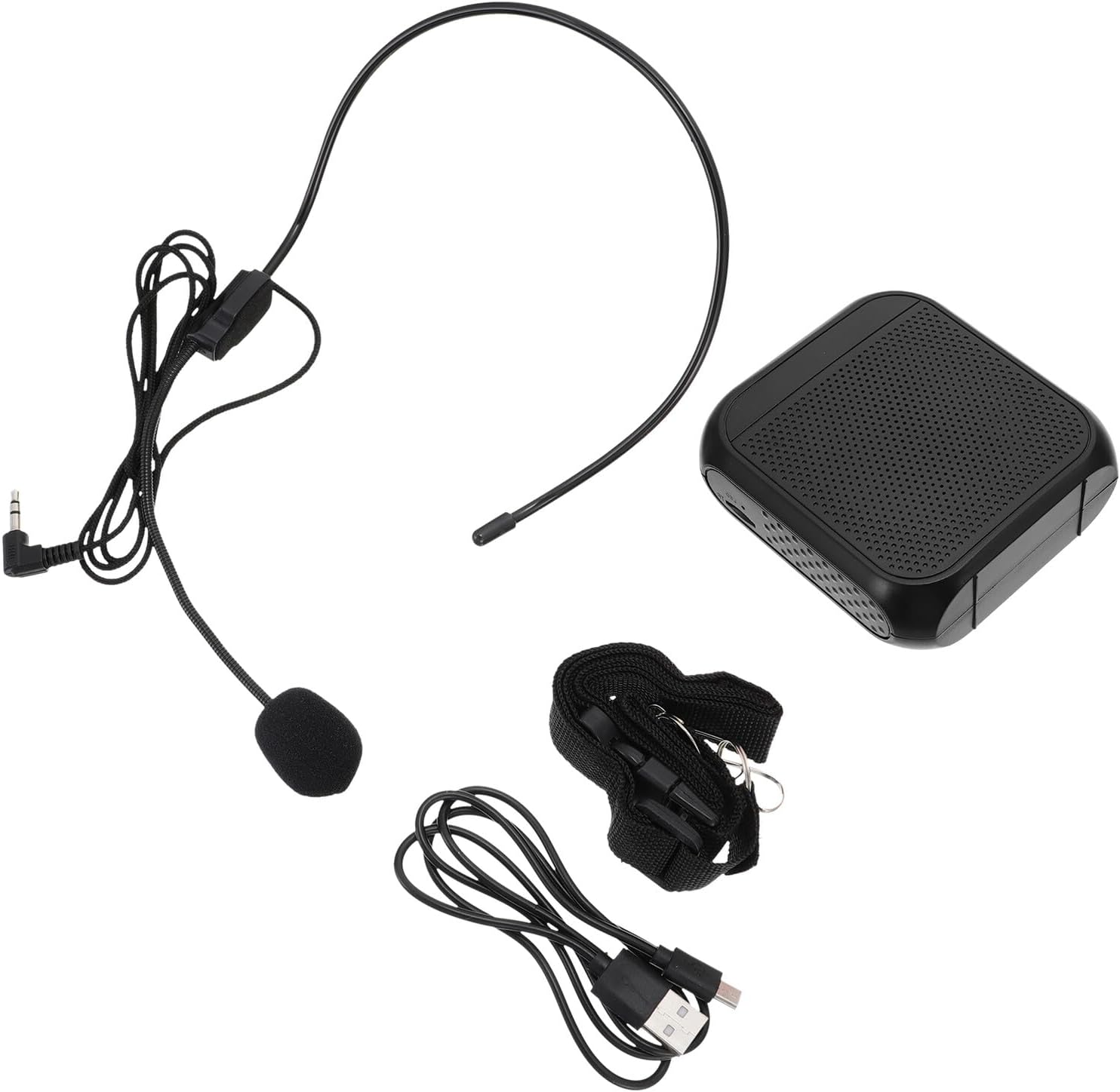 Vaguelly Wireless Voice Amplifier Microphone Portable Loud-Speaker Equipment for Teachers and Presenters Rechargeable Dc3.7V Black Speech Amplifier for Outdoor and Classroom Use image number 5