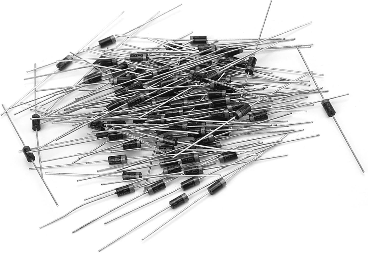 100 Pcs 1N4007 Rectifier Diode, 1A High Voltage Rectifier Diode, DO-41 1N4007 Rectifier Diode, Rectifying Diodes Electronic Diodes image number 5