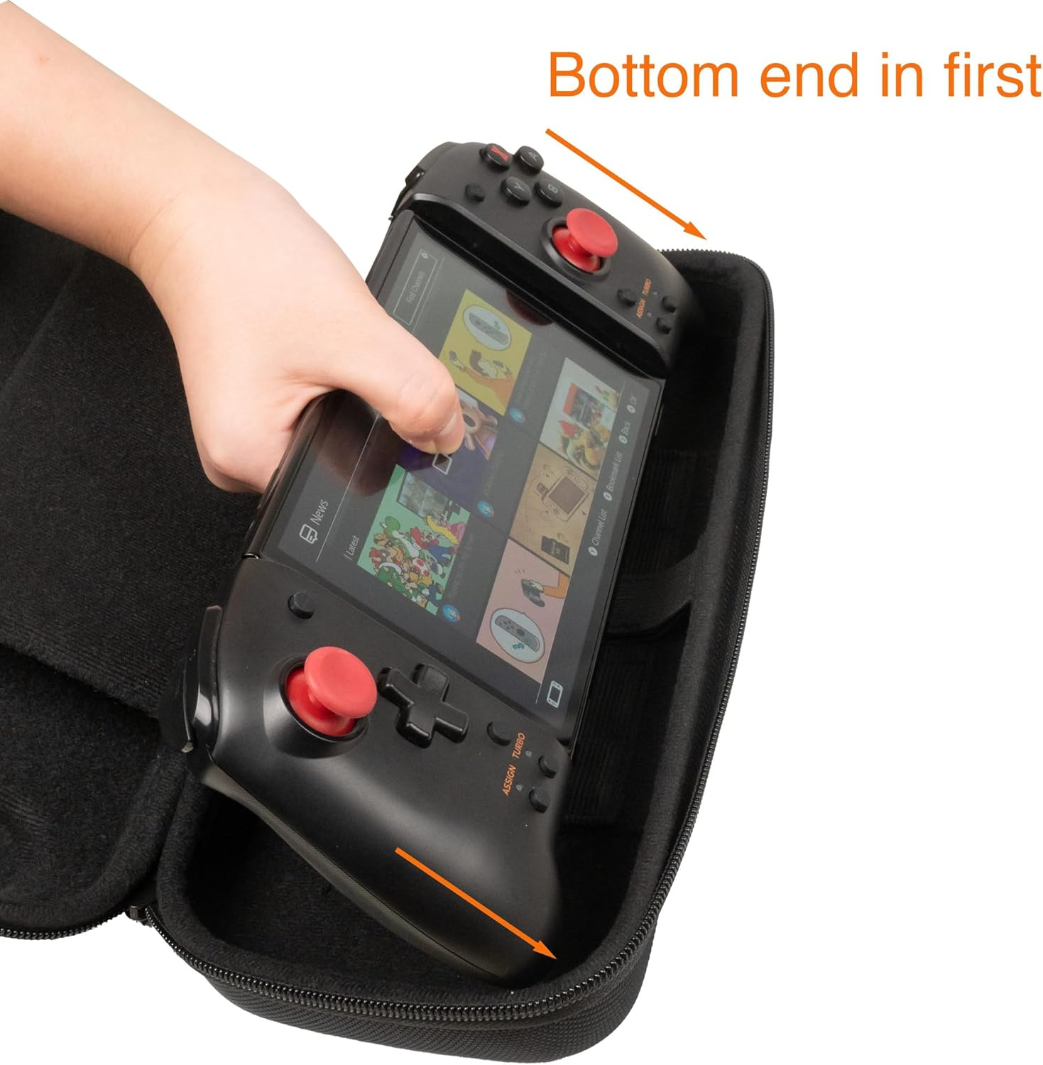 Butterfox Grip Carry Case for Hori Nintendo Switch Split Pad Pro Controller, Compatible with Nintendo Switch OLED Model image number 1