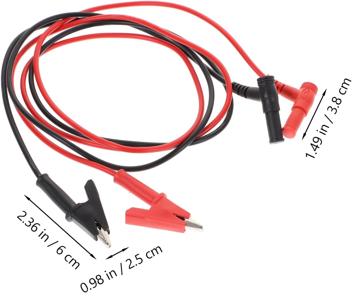 TEHAUX 1 Pair Multimeter Cable Automotive Multimeter Test Probes and Leads Multimeter Leads Kit Multimeter Probes Alligator Clips Multimeter Clips Alligator Rubber Car Plug image number 5