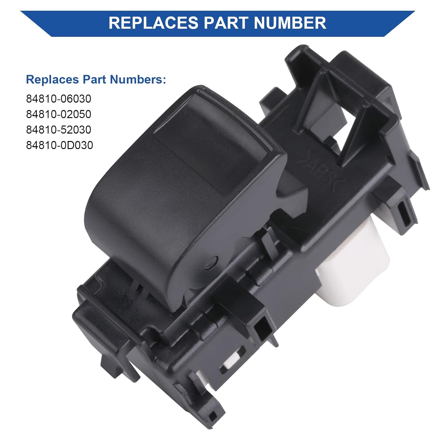 Obaee Passenger Window Switch Control Compatible with 2007-2014 Toyota Camry, 2009-2013 Corolla/Matrix, 2008-2013 Highlander/Rav4, 2012-2014 FJ Cruiser, 2008-2012 Tundra & More Replace OEM 84810-06030 image number 2