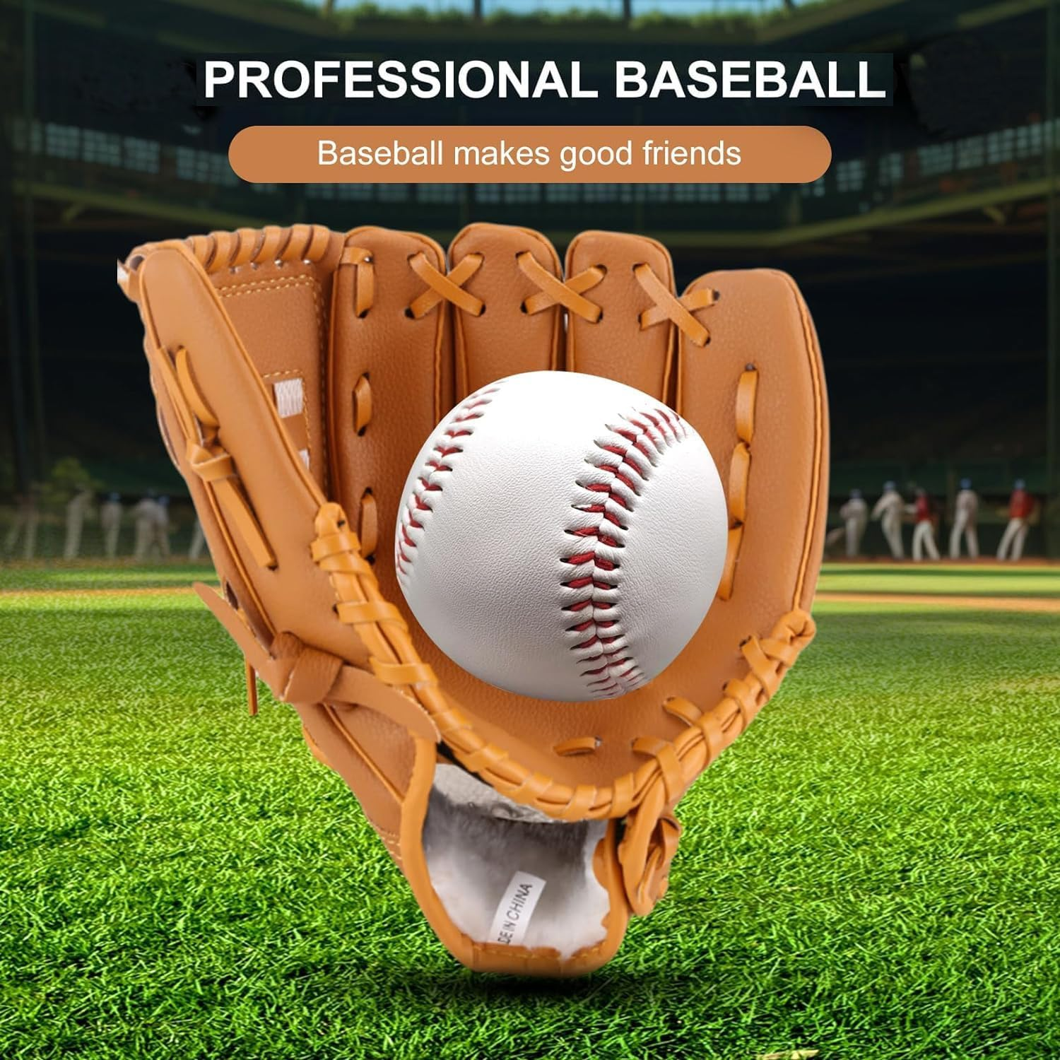 SPP Official Size Baseball Professional Baseballs Regulation Size and Weight, Durable Full-Grain Leather, Perfect for Training and Competitive