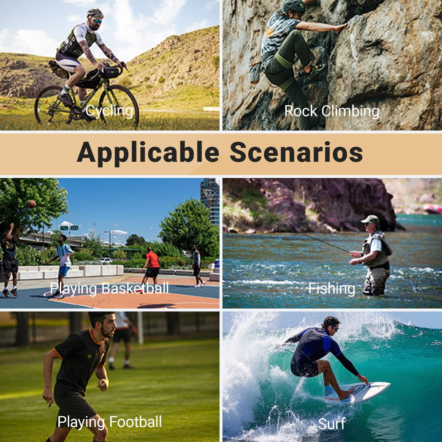 JOWILIN UV Protection Arm Sleeves, 2 Pairs UPF 50+ Cooling Sports Sleeves, Arm Compression Sleeves, Sweat-Resistant & Breathable Arm Support for Cycling, Basketball, Football, Volleyball for Unisex